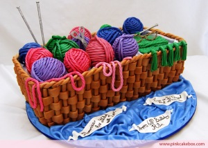 Knitting Birthday Cake